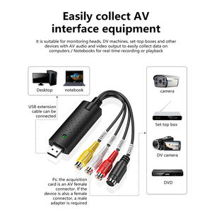 <span class=keywords><strong>Adaptateur</strong></span> de carte de Capture Audio vidéo USB 2.0 <span class=keywords><strong>VHS</strong></span> <span class=keywords><strong>vers</strong></span> <span class=keywords><strong>PC</strong></span> DVD VCR convertisseur de carte de Capture facile <span class=keywords><strong>adaptateur</strong></span> de carte de Capture - Product Image 3