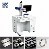 Machine de marquage laser à fibre Huike haute précision 30W/50W pour pièces métalliques, plastique ABS et gravure de touches de clavier
