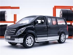 장난감 자동차 모델 스타렉스 1:32 모델카 사운드 및 라이트 풀백 다이캐스트 자동차 4S 매장 선물 골드 색상 - Product Image 3