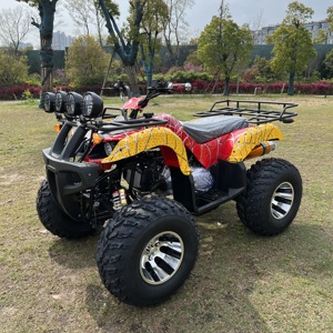 <span class=keywords><strong>Quad</strong></span> utilitaire tout-terrain 4 roues 2025 Top 70 des fabricants de VTT, motif araignée rouge-jaune, avec éclairage multi-LED, certifié CE - Product Image 3