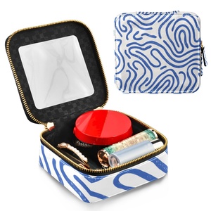 Bolsa de Maquillaje de Viaje Personalizada con Diseño de Puakenikeni de Hawái, Estética Y2K, Retro, con Estampado en Espiral - Product Image 3