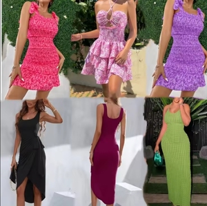 2024ファッションストックロット女性ミックス服ベールクロップトップバルク服アソートブランド新しい服女性カジュアルドレス - Product Image 4