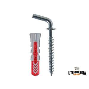 Fiches Fischer Duopower 6/8 avec vis à crochet court (25 pièces) - Product Image 3