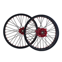 Jeu de roues arrière à rayons plates de 19 pouces en aluminium CNC pour LXC CR125R CR250R CRF250R CRF250X CRF450R CRF450X 19x2.5 19x3.0