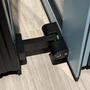 ประตูบานเฟี้ยมแบบพับได้สำหรับภายนอกอาคาร ป้องกันพายุเฮอริเคน ทำจากกระจกและอะลูมิเนียม สำหรับระเบียง - Product Image 5