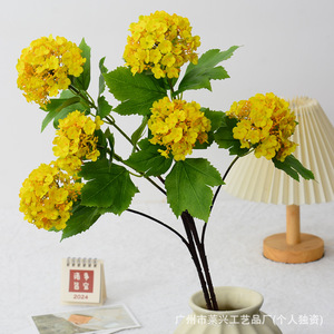 ดอกไฮเดรนเยียประดิษฐ์จากผ้าไหมสีเขียว สำหรับตกแต่งบ้านและงานแต่งงาน - Product Image 2