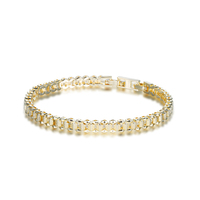 Bracelet jonc carré texturé en argent 925 plaqué or 14 carats Kirin, luxe, inaltérable, minimaliste, pour tous les jours