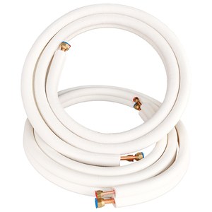 Bobina aislada con tuercas acampanadas <span class=keywords><strong>Aire</strong></span> <span class=keywords><strong>acondicionado</strong></span> dividido 1/4 "y 3/8" Juego de línea dividida Tubos de cobre Juego de línea de refrigerante - Product Image 1