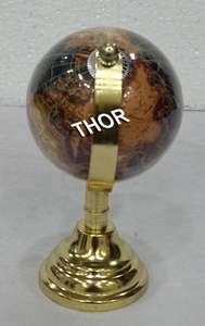 Globe de Table en or, noir et multicolore, éducatif, diamètre stratifié, Base Antique, décoration de maison - Product Image 3