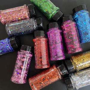 Polyester Chunky Mix Craft Glitter Bulk Pet Zilver Bulk Glitter voor Sneeuwbolbekers - Product Image 4