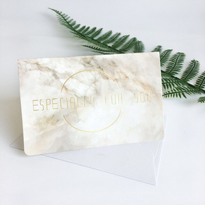 Cartes de vœux vierges en carton à motif marbre pour anniversaire et affaires, idéales pour le DIY - Product Image 4