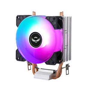 QiuzAim 데스크탑 PC 2 히트 파이프 <span class=keywords><strong>CPU</strong></span> 쿨러 90mm 조용한 냉각 LED 팬 인텔 LGA 1700 1200 115x 방열판 RGB 12V 호환 - Product Image 4