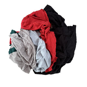 工業用掃除用ウエス 25kg梱包 ベール入り 古着Tシャツ色ウエス 綿ウエス 繊維廃棄物清掃用 - Product Image 5