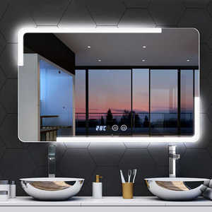 กระจกกระ<span class=keywords><strong>จ</strong></span>กในห้องน้ำไฟ LED backlit สไตล์คลาสสิกสี่เหลี่ยมผืนผ้าทันสมัยกระ<span class=keywords><strong>จ</strong></span>กตกแต่งโรงแรม - Product Image 2