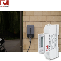 Compteur de charge pour véhicules électriques OEM, RS485 MODBUS, 100A, monophasé, moniteur d'énergie intelligent