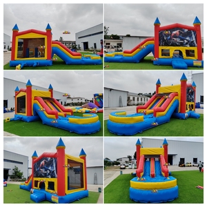 <span class=keywords><strong>Castillo</strong></span> Inflable Comercial con Tobogán, de PVC, para Uso <span class=keywords><strong>en</strong></span> Interiores y Exteriores, Ideal para Fiestas Infantiles y Alquiler - Product Image 6