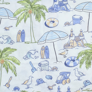 Organic Eco-Friendly Bamboo Cotton Double-Layer Printed Mesh Fabric Baby <strong>Clothes</strong> Woven Soft &amp; Breathable Infant Wear - Product Image 2