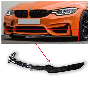 ขอบกันชนหน้าคาร์บอนไฟเบอร์สีดำมันวาวสไตล์ CS สำหรับ BMW M3 M4 F80 F83 F82 (2015-2020) -ดีไซน์แบบแยก2ชิ้น - Product Image 2
