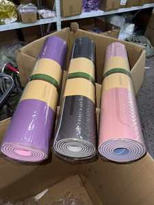 <span class=keywords><strong>Tapis</strong></span> de yoga TPE bicolore épaissi et élargi, antidérapant, absorbant les chocs, pour fitness, danse, saut à la corde, accessoires de fitness - Product Image 6