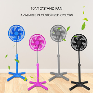 Ventilador de Pedestal Eléctrico de 12 Pulgadas, de Plástico, con Motor AC, Mecánico, para Uso Doméstico y Hotelero, Altura Ajustable, Oscilante - Product Image 4