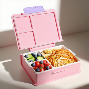 Vendita calda all'ingrosso di plastica stampata scatola per il pranzo in plastica per bambini piccoli porta pranzo per il contenitore di cibo da viaggio - Product Image 4