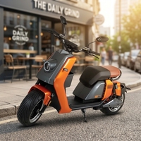 Sepeda Motor Listrik Dewasa 701Pro 3000W Ban Lebar Skuter Listrik 60V 55Ah Jarak Jauh untuk Perjalanan Kota Citycoco Moped