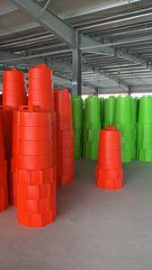 Barils de signalisation routière pour le marché péruvien, tambours de sécurité routière en plastique, construction routière, cilindro de seguridad vial - Product Image 3