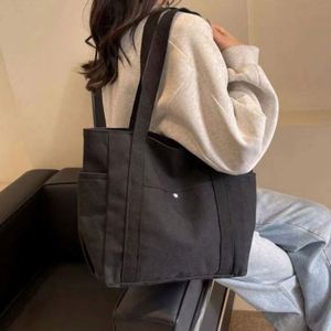 Custom Professional Style <b>Large</b> Capacity Silk Screen <b>Printed</b> Canvas Shoulder Logo Wholesale High Quality Promotional Bag - Product Image 4