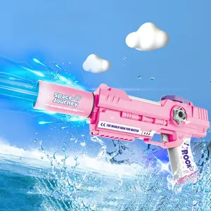 Serin elektrikli su oyuncak silah otomatik açık fışkırtma tabancaları oyuncaklar çocuklar için yüksek basınçlı çekim su Blaster oyuncak silah s
