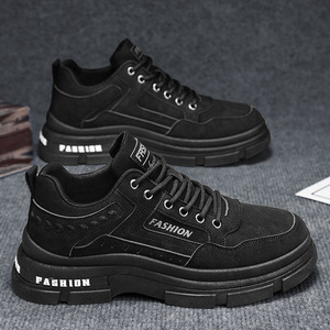 Chaussures de travail respirantes et tendance pour hommes, style décontracté, antidérapantes, en tissu, pour l'automne, idéales pour les nouveaux chantiers - Product Image 2