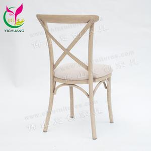 Silla <span class=keywords><strong>de</strong></span> comedor <span class=keywords><strong>de</strong></span> restaurante imitada <span class=keywords><strong>de</strong></span> <span class=keywords><strong>madera</strong></span> trasera <span class=keywords><strong>de</strong></span> Cruz Antigua <span class=keywords><strong>de</strong></span> aluminio <span class=keywords><strong>de</strong></span> boda usada - Product Image 6