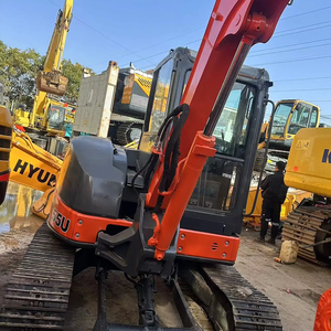 Excavatrice Hitachi 55U à basse heure 95% neuve, idéale pour l'aménagement paysager de jardin et les petits travaux de fondation - Product Image 2