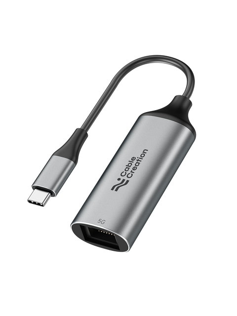 CableCreation New 5Gbps USB-C to Ethernet Adapter [RTL8157] OTP Protection Aluminum Alloy for MacBook Thunderbolt 5/4/3