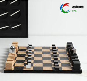 Tablero de Ajedrez de madera creativo Premium, juego de ajedrez de madera Ultra Simple profesional, adorno decorativo de tablero de moda - Product Image 6