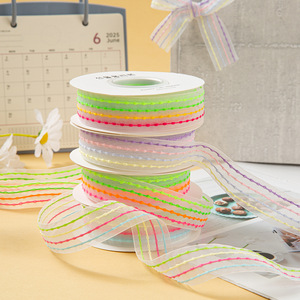 Rollo Grande de Tela de Tul Arcoíris para Manualidades, Lazos para el Cabello, Accesorios, Decoración de Ropa y Calcetines, Cinta de Tul al por Mayor - Product Image 3