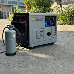 Groupe électrogène domestique compact bi-énergie (GPL et essence) triphasé 380V avec ATS, options de 2KW à 8KW - Product Image 1