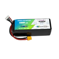 Batterie LiPo HV 35C à décharge élevée OEM ODM 6S 11000mAh 23.1V, pack haute énergie pour FPV longue portée et drone de football