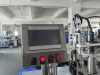 Machine de remplissage et de capsulage de liquide de bouteille pour remplisseur et câpres de bouteille en plastique de produits chimiques