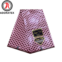 Tissu de cire double face nigérian Ankara matériau d'emballage traditionnel 100% polyester tissu textile doux pour robe