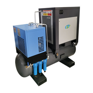 Compresor de aire de tornillo Luodian 380 V industrial con frecuencia variable y refrigeración por aire - Product Image 3