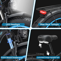 Vélo de montagne électrique OEM avec batterie au lithium, frein à disque hydraulique, 48V 15AH, 21 vitesses, moteur à moyeu arrière, vélo de ville, livraison de nourriture