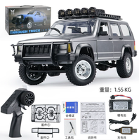 Modèle de voiture tout-terrain réaliste Cherokee 4x4 à transmission intégrale, modèle de voiture RC en métal moulé sous pression, échelle 1/12, camion d'escalade sur rochers MN-78