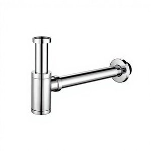 Ensemble <span class=keywords><strong>de</strong></span> siphon <span class=keywords><strong>de</strong></span> vidage pour lavabo <span class=keywords><strong>de</strong></span> salle <span class=keywords><strong>de</strong></span> bain d'hôtel en laiton invisible moderne, avec filtre écologique - Product Image 2
