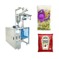 Machine de remplissage et d'emballage automatique verticale électrique pour sachets de sauces liquides, miel, mayonnaise, ketchup, pâte de tomate