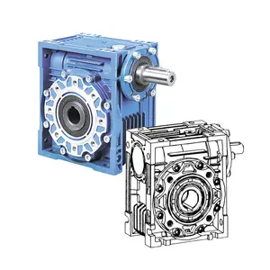 RV Worm Gear Electric Motor Speed Reducer with High Quality Drive Power Transmission Nmrv Box Motor 3 Phase Gearbox