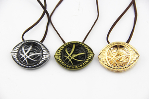 Collier Pendentif Vintage Charme Oeil de Agamotto <span class=keywords><strong>Doctor</strong></span> Strange en Alliage de Zinc avec Chaîne Corde, Design Géométrique, pour Hommes et Femmes - Product Image 5