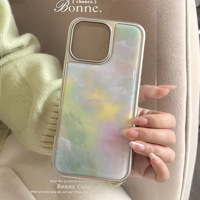 Coque de téléphone magnétique en TPU mat motif feux d'artifice violets pour iPhone 17/15 Max, design amour pour femme