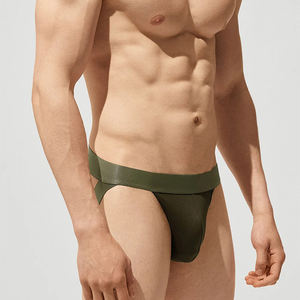 Sous-vêtements Jockstrap pour hommes, sexy, en lyocell, sous-vêtements de sport respirants, string ouvert à l'arrière pour hommes - Product Image 3