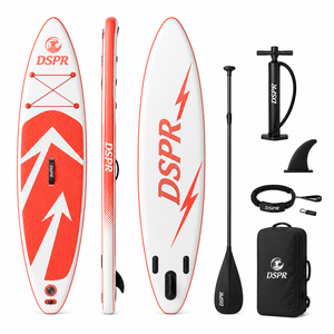 Planche de SUP gonflable tout-terrain en PVC durable de 10 pieds pour adultes, idéale pour les excursions sur eaux calmes, avec accessoires complets, OEM - Product Image 2