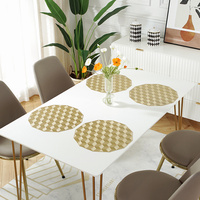 Sets de dessous de plat en PVC éco-responsables, design classique ajouré, isolants thermiquement, lavables et antidérapants